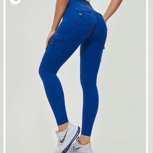 FirmAbs Blue Cargo Leggings